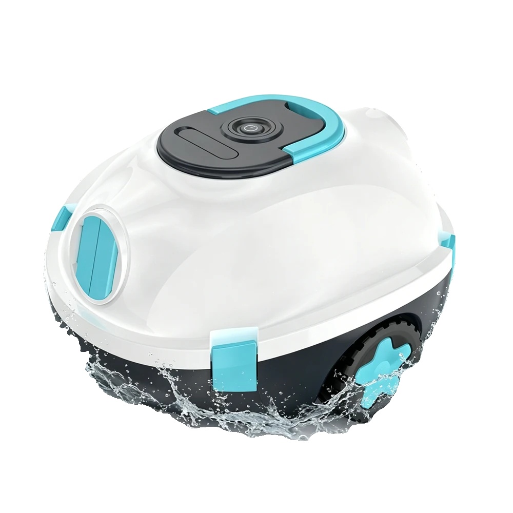 Robotischer Poolreiniger, Automatische Reinigung, Wiederaufladbarer Akku, Y20s Weiß