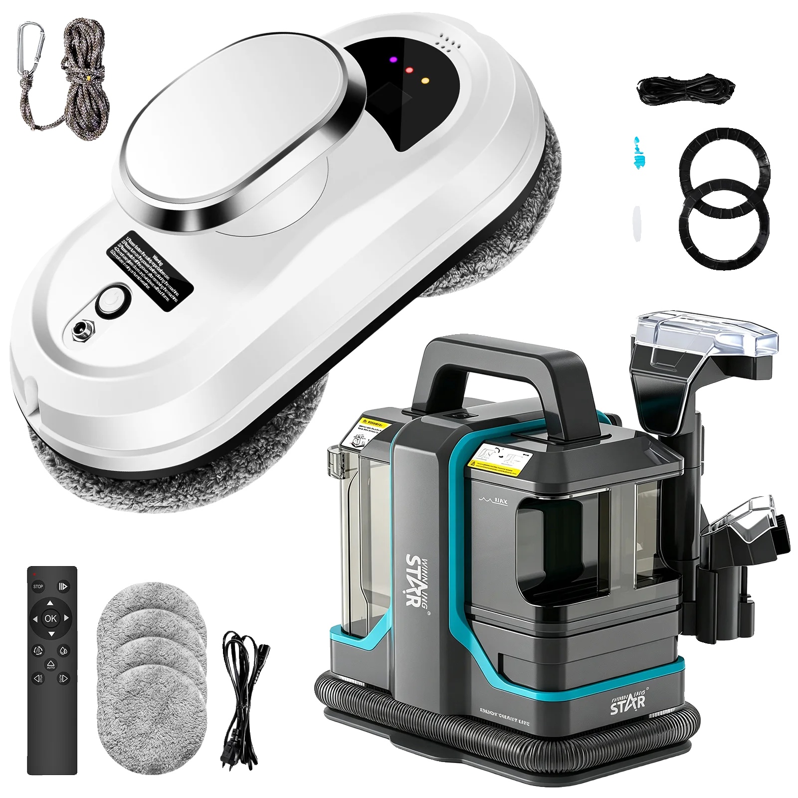 Reinigungsroboter, 5600pa Saugkraft, Duale Funktionalität, 2-in-1, Eu