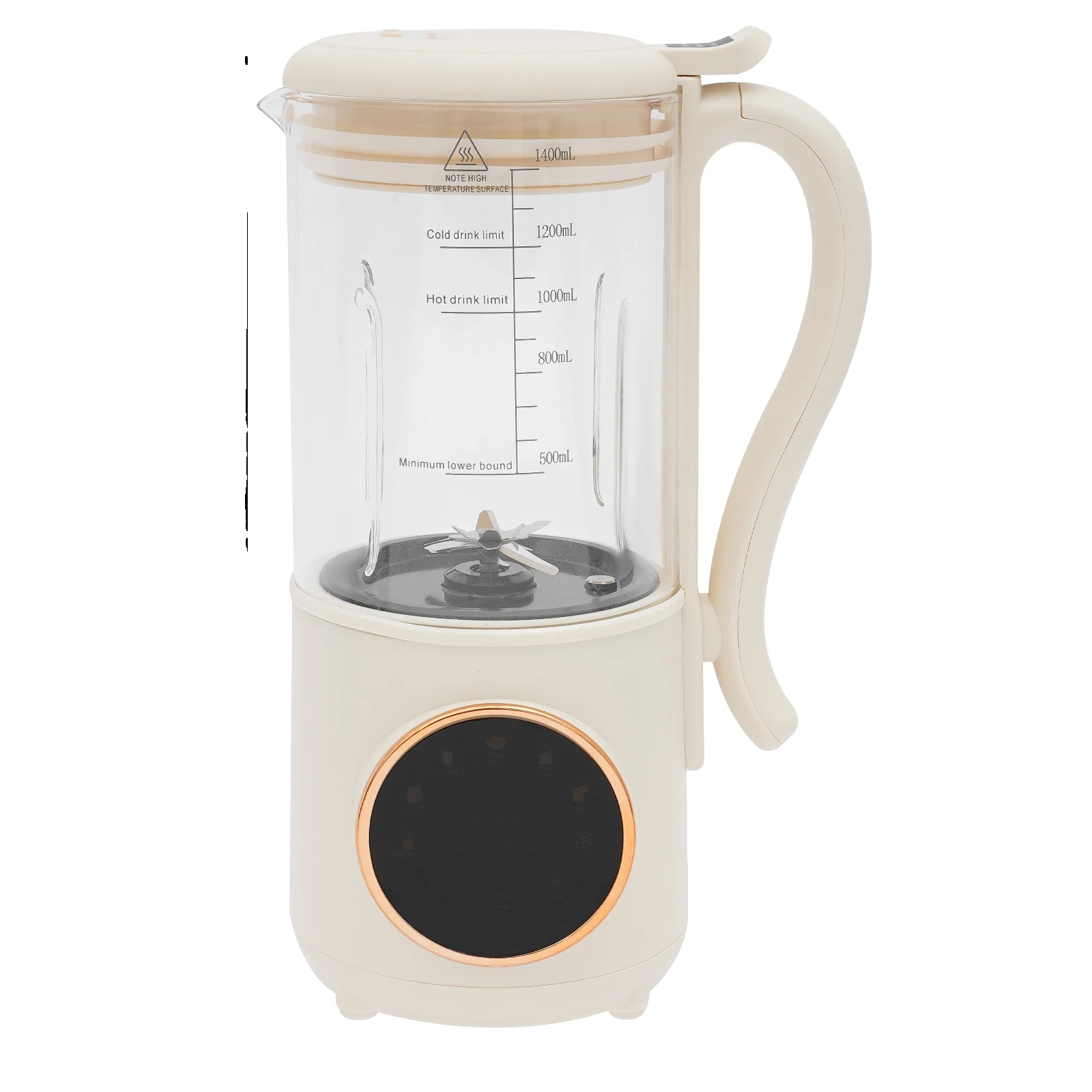 Sojamilchmaschine, Hochgeschwindigkeitsmixer, Led-digitalanzeige, Weiß