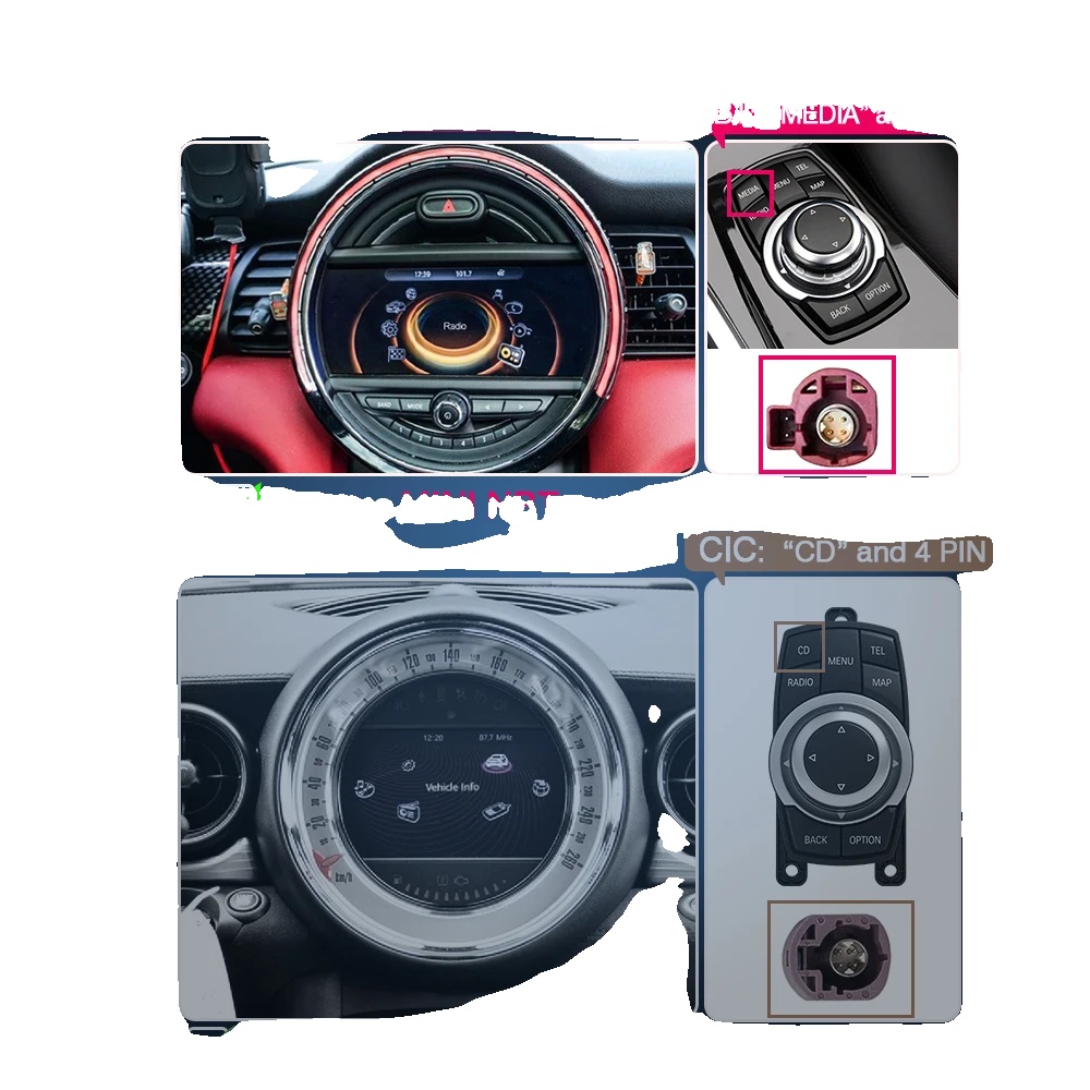Carplay- Und Android Auto-schnittstelle, Kabellose Konnektivität, Einfache Installation, Für Mini Nbt