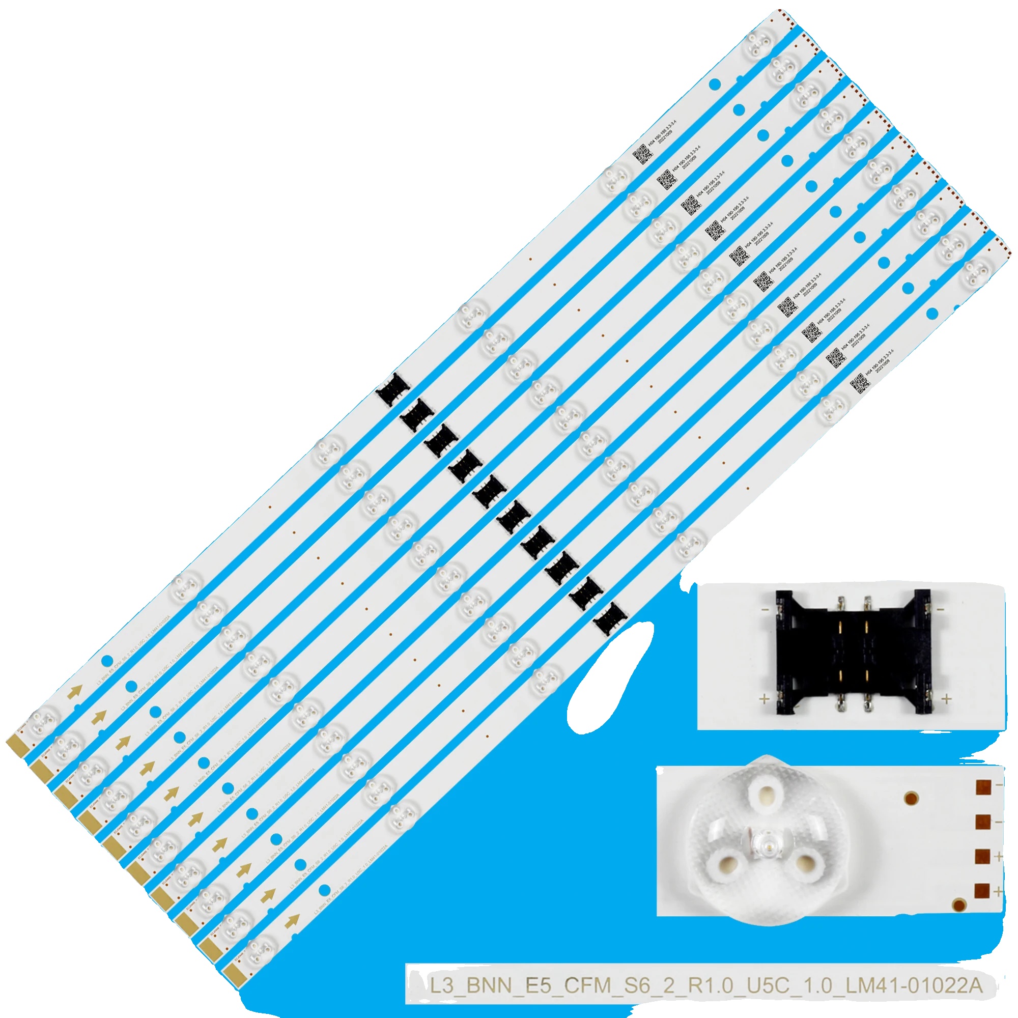 Led-hintergrundbeleuchtungsstreifen, 570 Mm, 6 Led-lampenperlen, 3 V Spannung, Kompatibel Mit Lm41-01056a, Ce-zertifiziert
