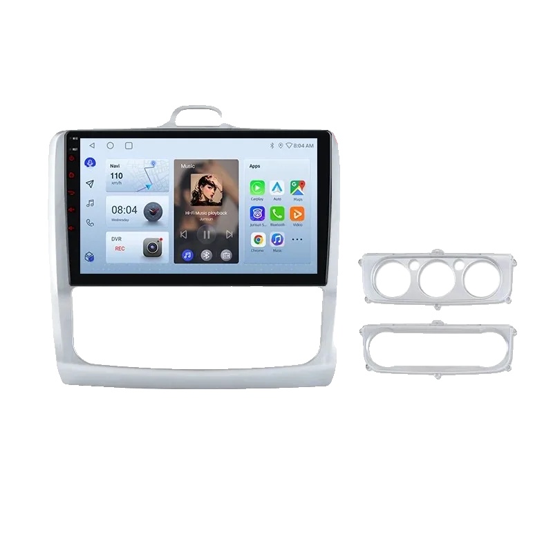 Autoradio, 9" Display, Multimedia-funktionen, Kompatibel Mit Ford Focus Mk2-mk3 (2004-2011), V1 C (2gb 32gb)a