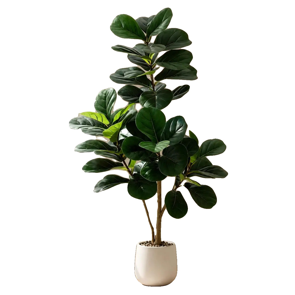 Künstlicher Geigenfeigenbaum, Höhe 122 Cm, Topfdurchmesser 20 Cm, Pe-material, Baumstil, 1 Stück