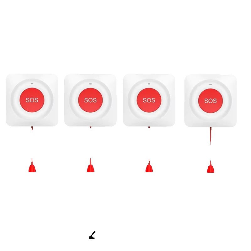 Panikknopf, Notfallalarm, Smart-home-kompatibilität, 4pcs