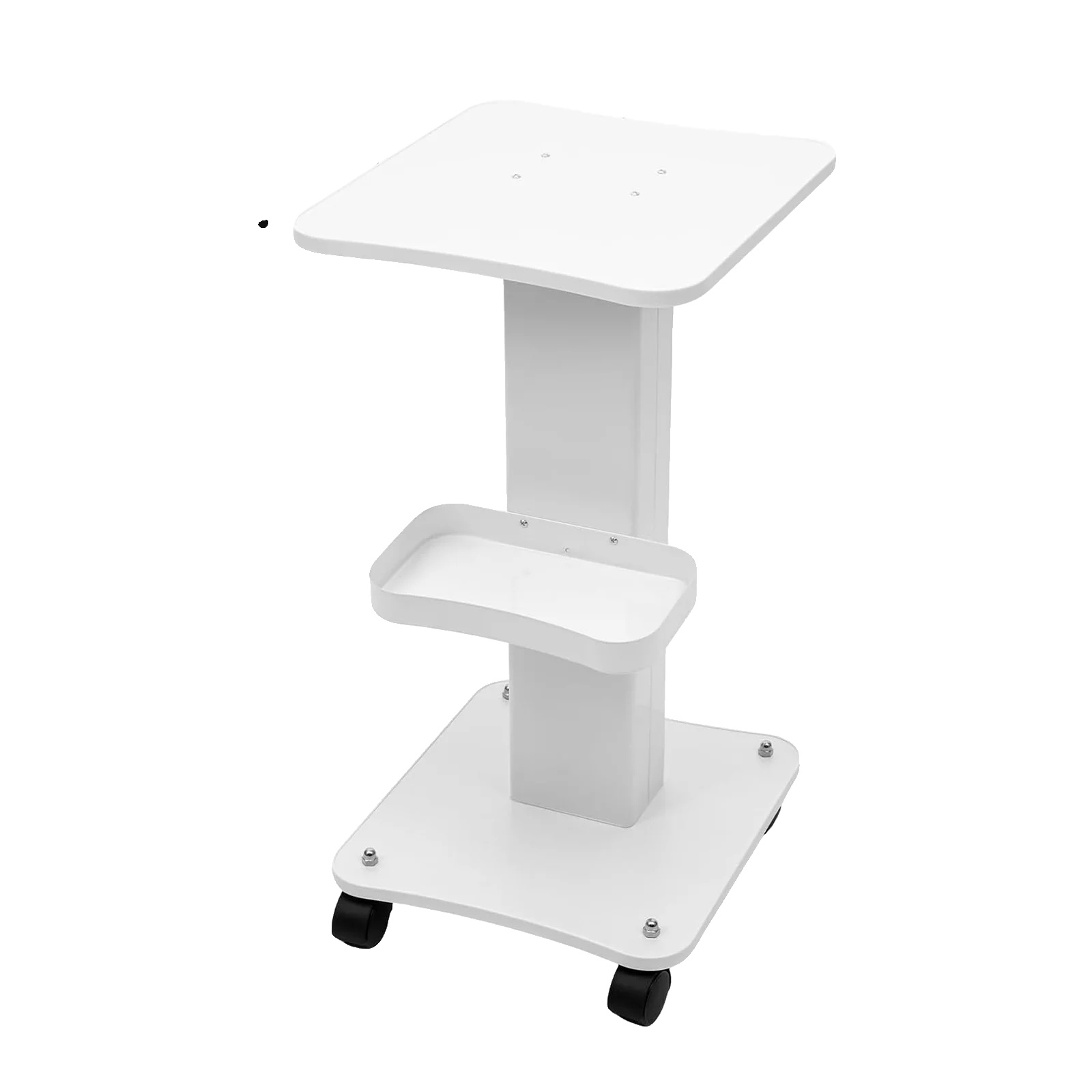 Beauty Salon Wagen, Ergonomisches Design, Rutschfeste Oberfläche, Weiss