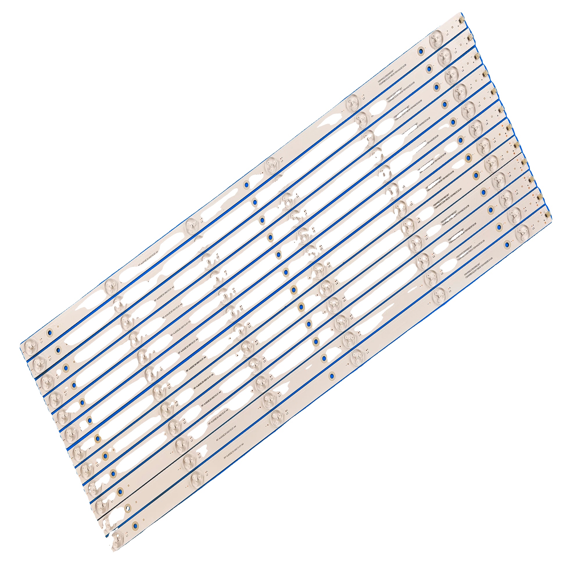 Led-hintergrundbeleuchtungsstreifen, 627 Mm Länge, 6 Led-perlen Pro Streifen, 3v Spannung, Ce-zertifiziert, Packung Mit 12