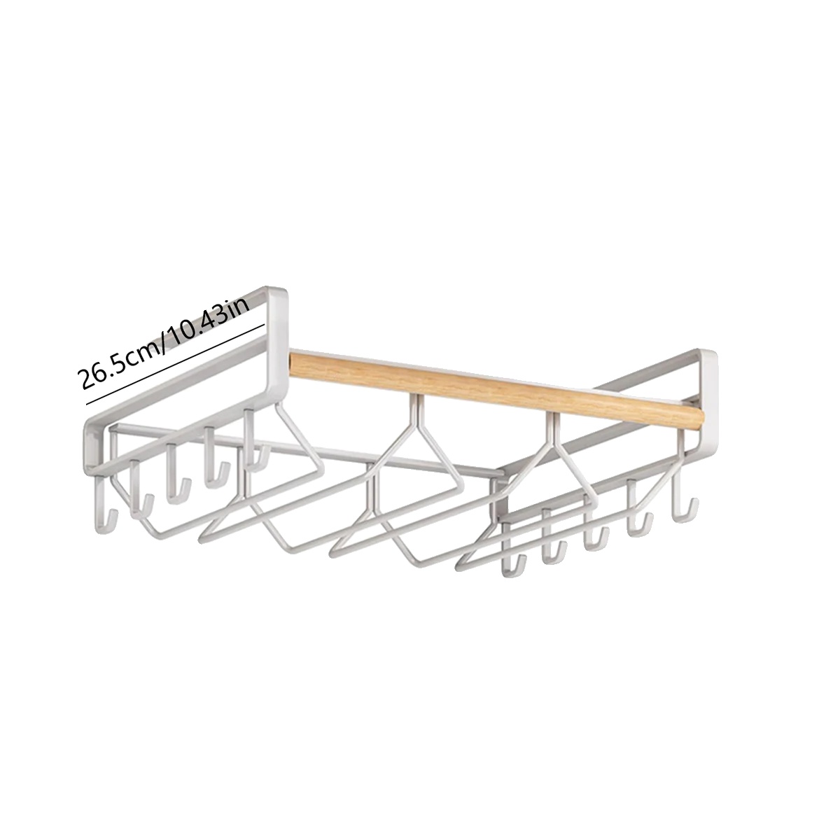 Weinglashalter, Bohrfrei, Unterbau-speicher, Weiß