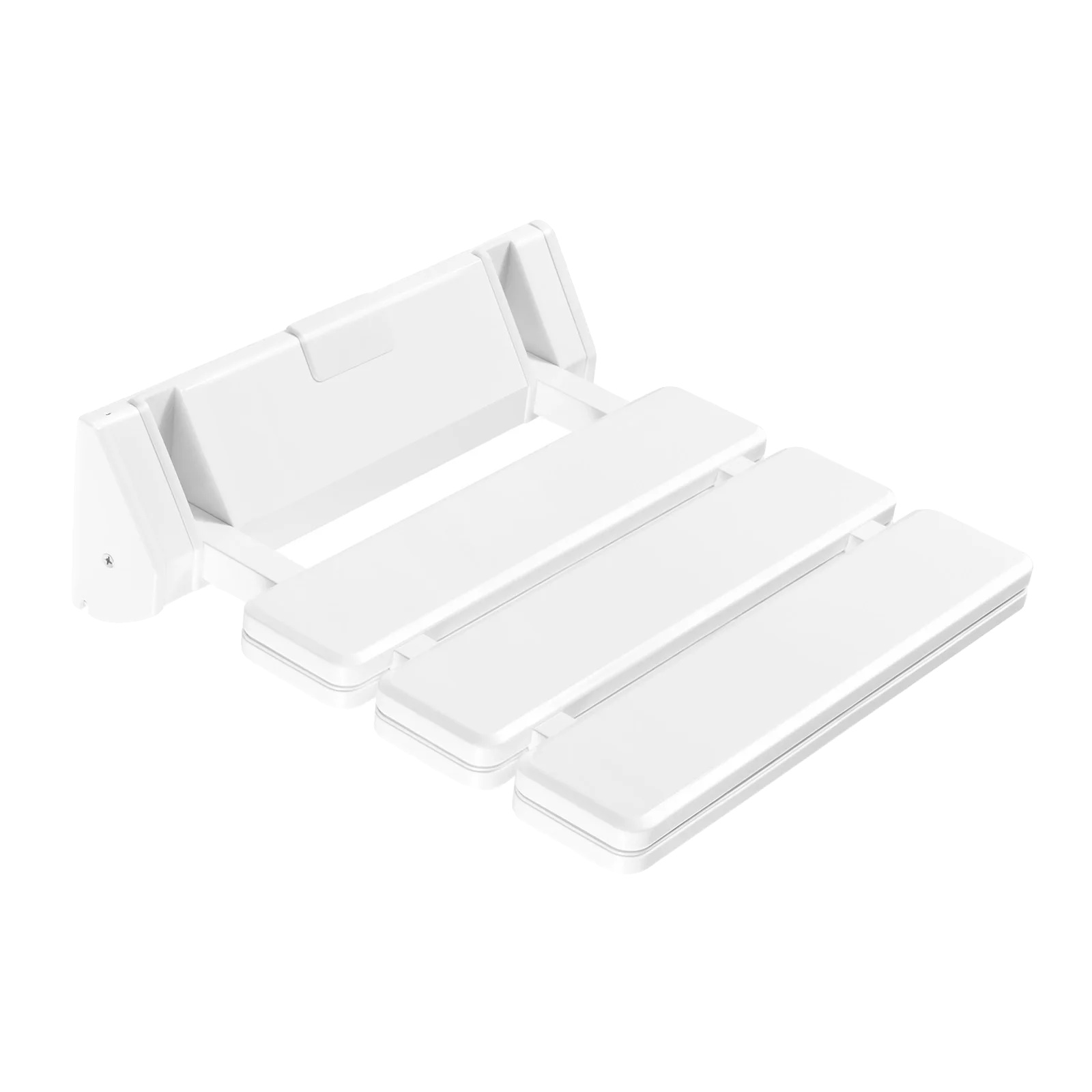Klapp-duschsitz, Hochwertiges Aluminium Und Abs, 130 Kg Tragfähigkeit, Wandmontage, Klappbares Design, 32 X 34 X 10 Cm