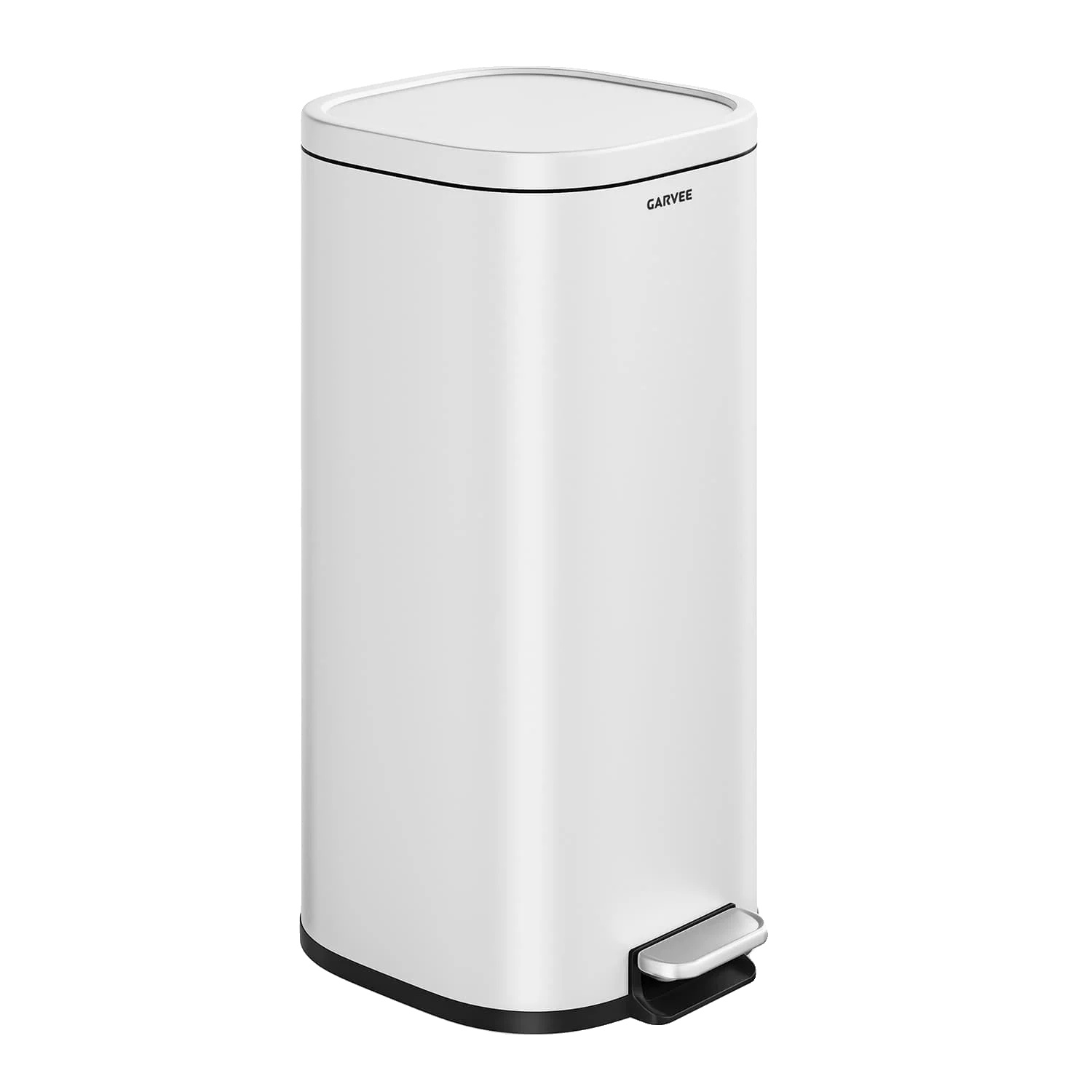 Mülltonne, 30l Fassungsvermögen, Fußpedalbetrieb, Weiss