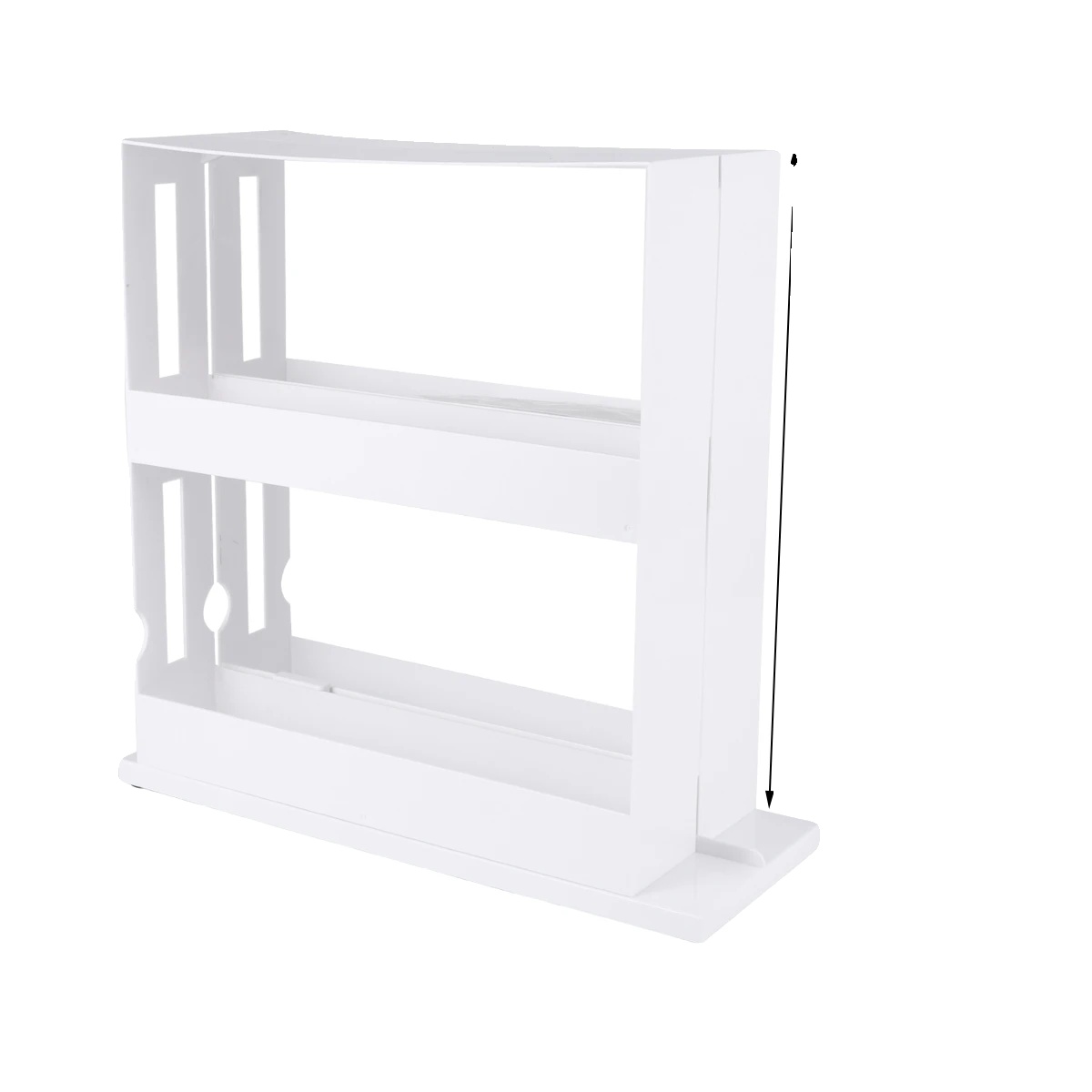 Lagerregal, Drehendes Design, Platzsparend, 2 Schichten