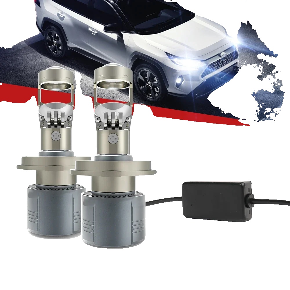 Auto Lichtprojektor, 40000 Lumen Helligkeit, Wasserdicht Ip68, H4/9003/hb2 Hi/lo