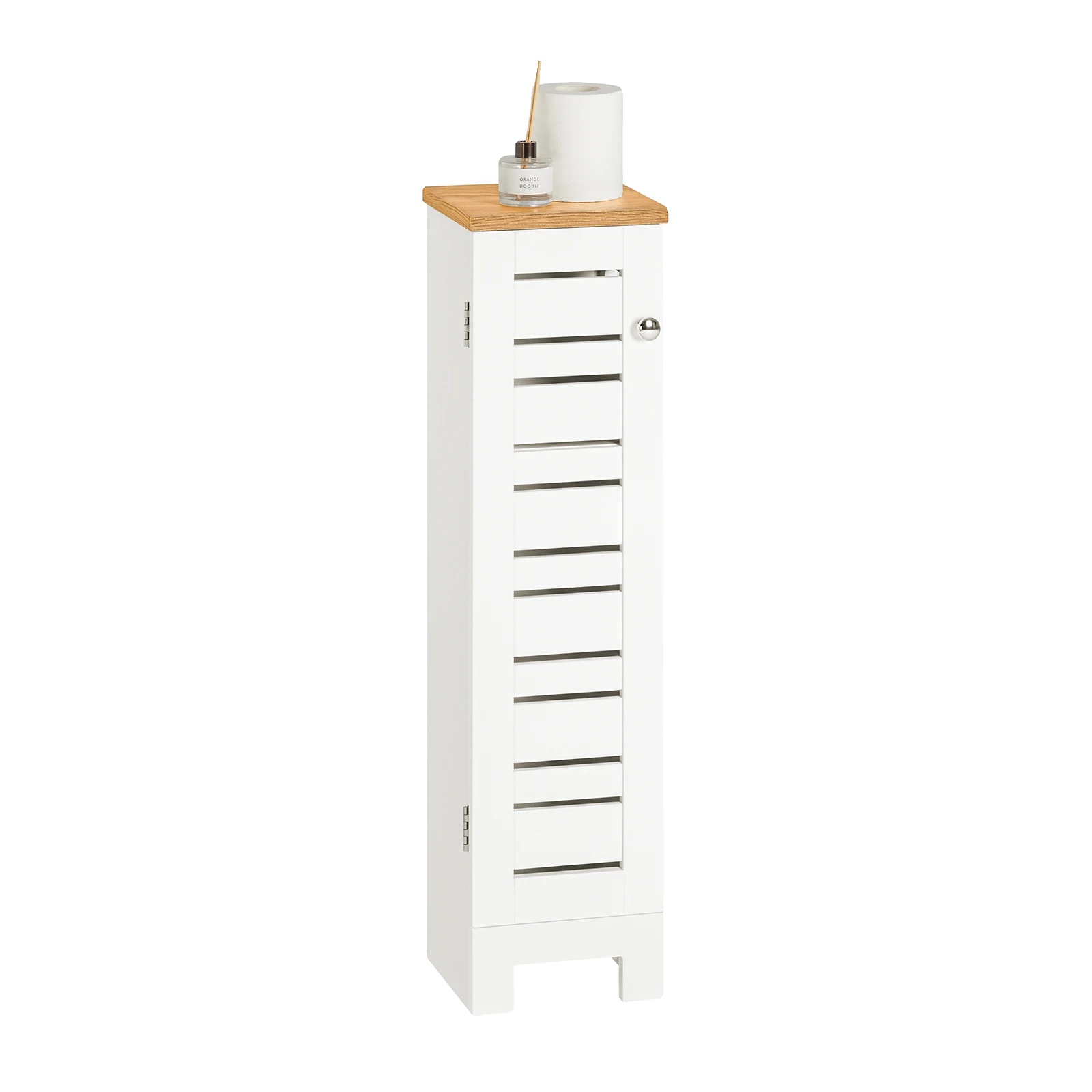 Toilettenpapierlagerung, Platzsparendes Design, Langlebige Mdf-konstruktion, Weiss