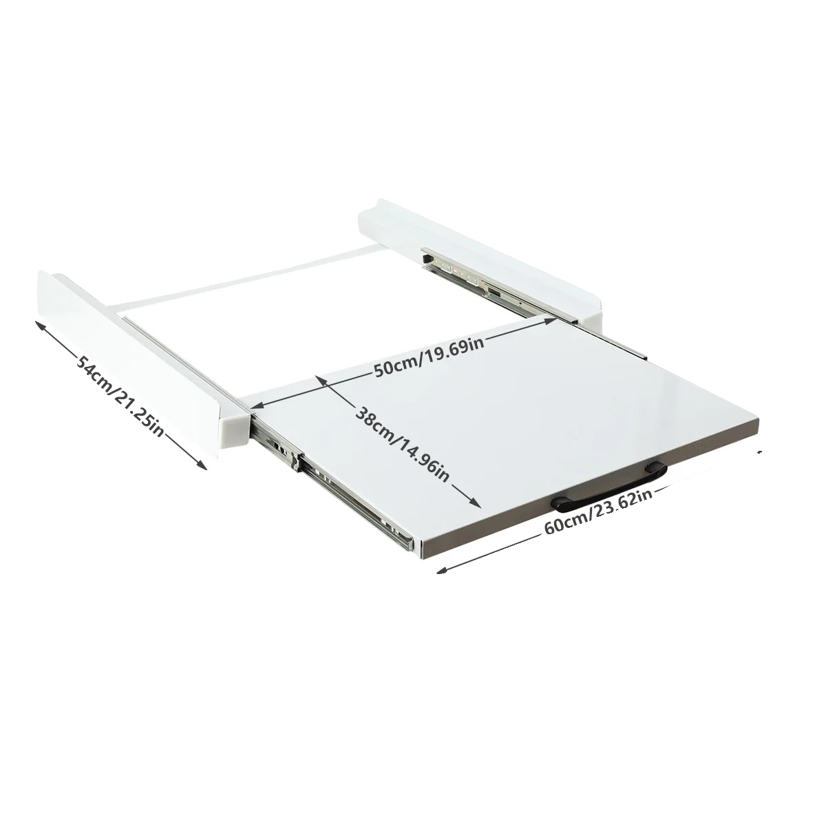 Waschmaschinenhalterung Stapelkit, Schieberegal, Platzsparendes Design, Typ 2