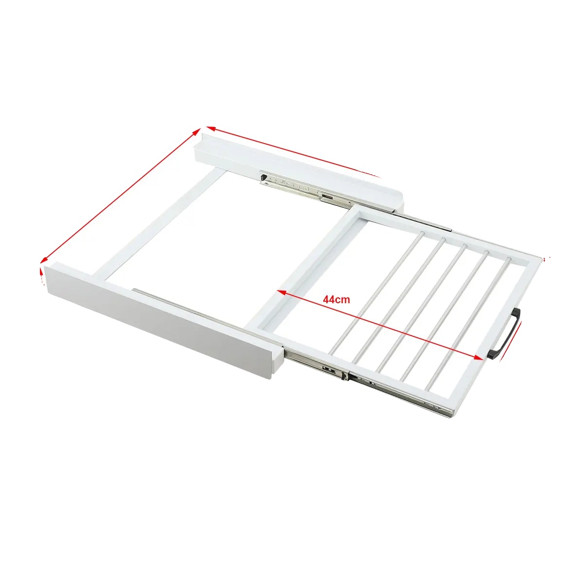 Waschmaschinenhalterung Stapelkit, Schieberegal, Platzsparendes Design, Typ 1