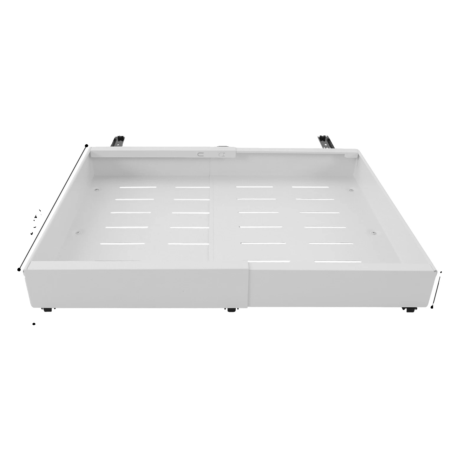 Aufbewahrungsdrawer, Platzsparendes Design, Langlebige Konstruktion, Weiss