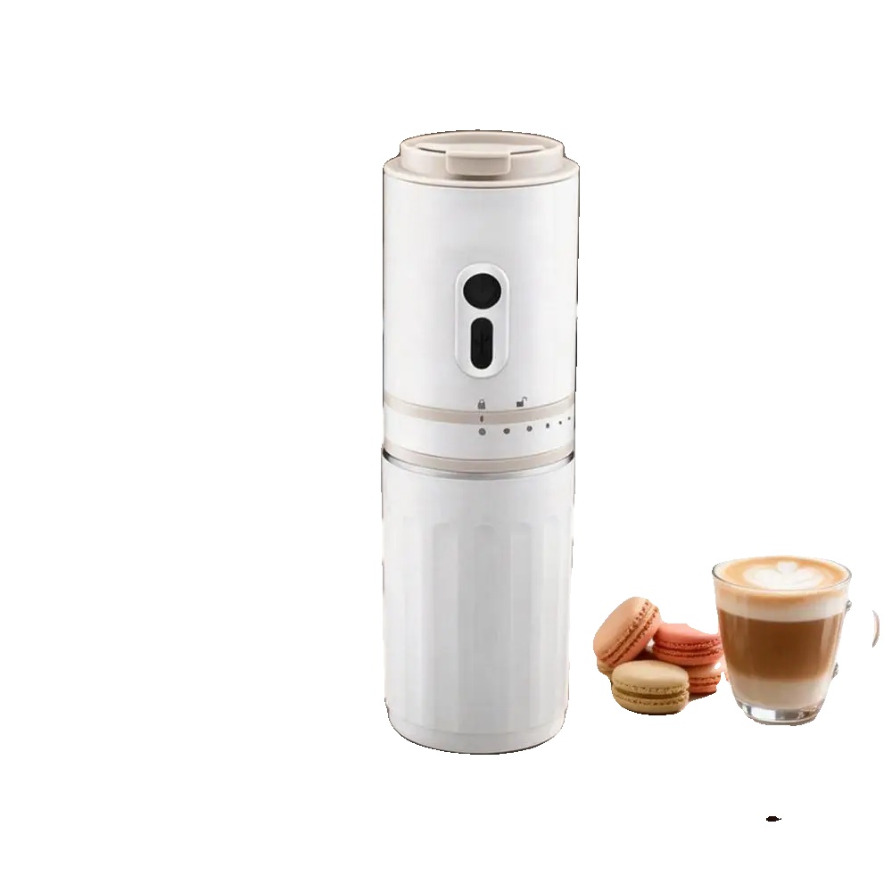 Kaffeemaschine, Tragbares Design, Hohe Kapazität, Weiss