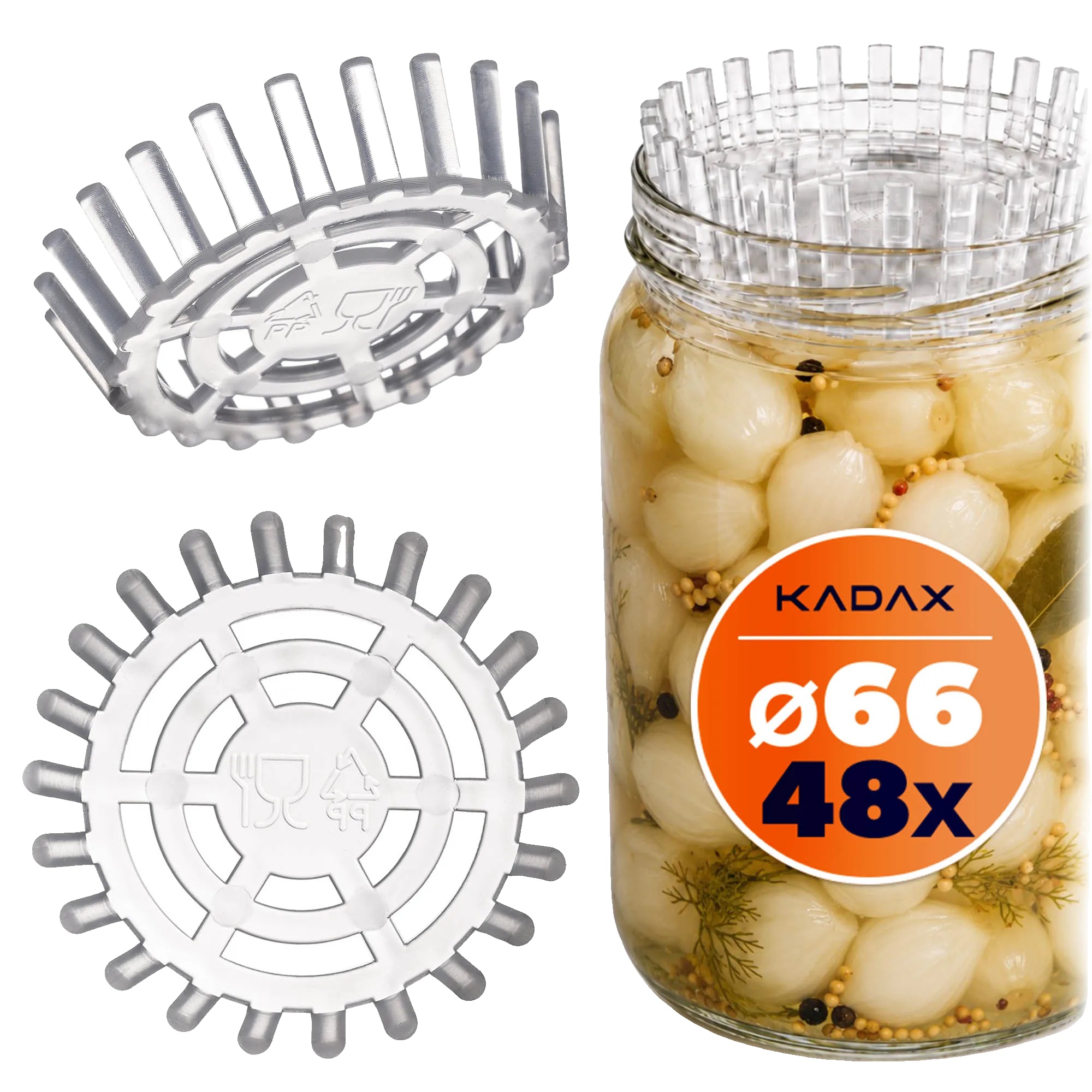 Drucksieb, Fi 66mm, 48 Stück, Lebensmittelechtes Material, Vielseitige Anwendungen, Fcm-zertifiziert
