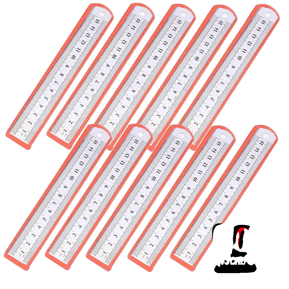 Gerade Lineal, Edelstahl, Präzisionsmesswerkzeug, 10stück 15cm