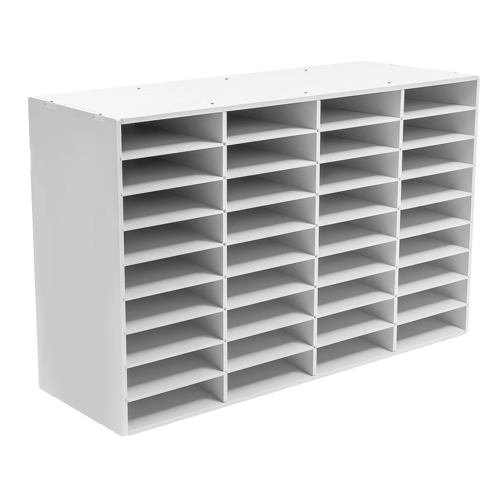 Literaturorganizer, 36 Fächer, Robuste Konstruktion, Weiss