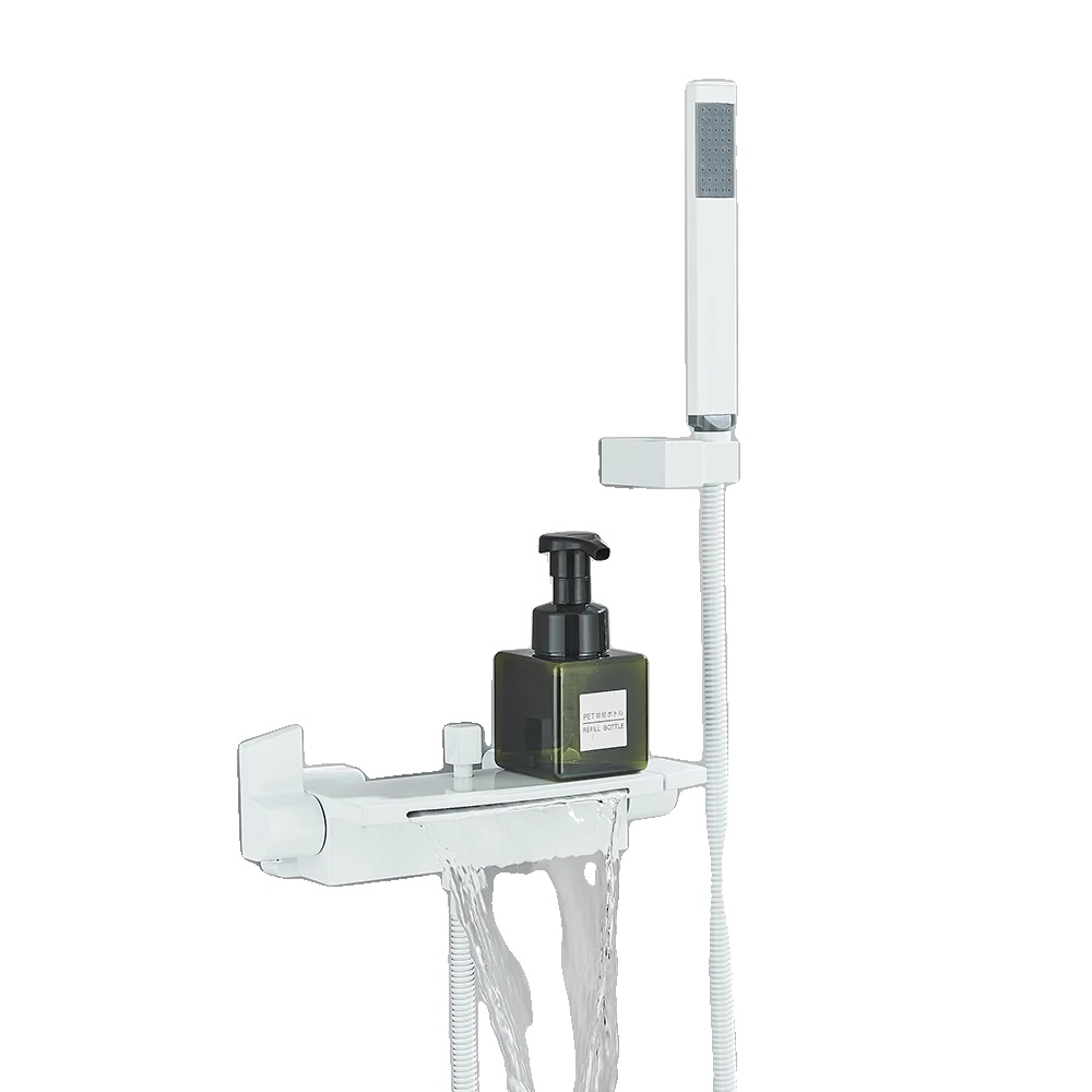 Duschmischer, Langlebiger Edelstahl, Dual-handle-steuerung, Weiss