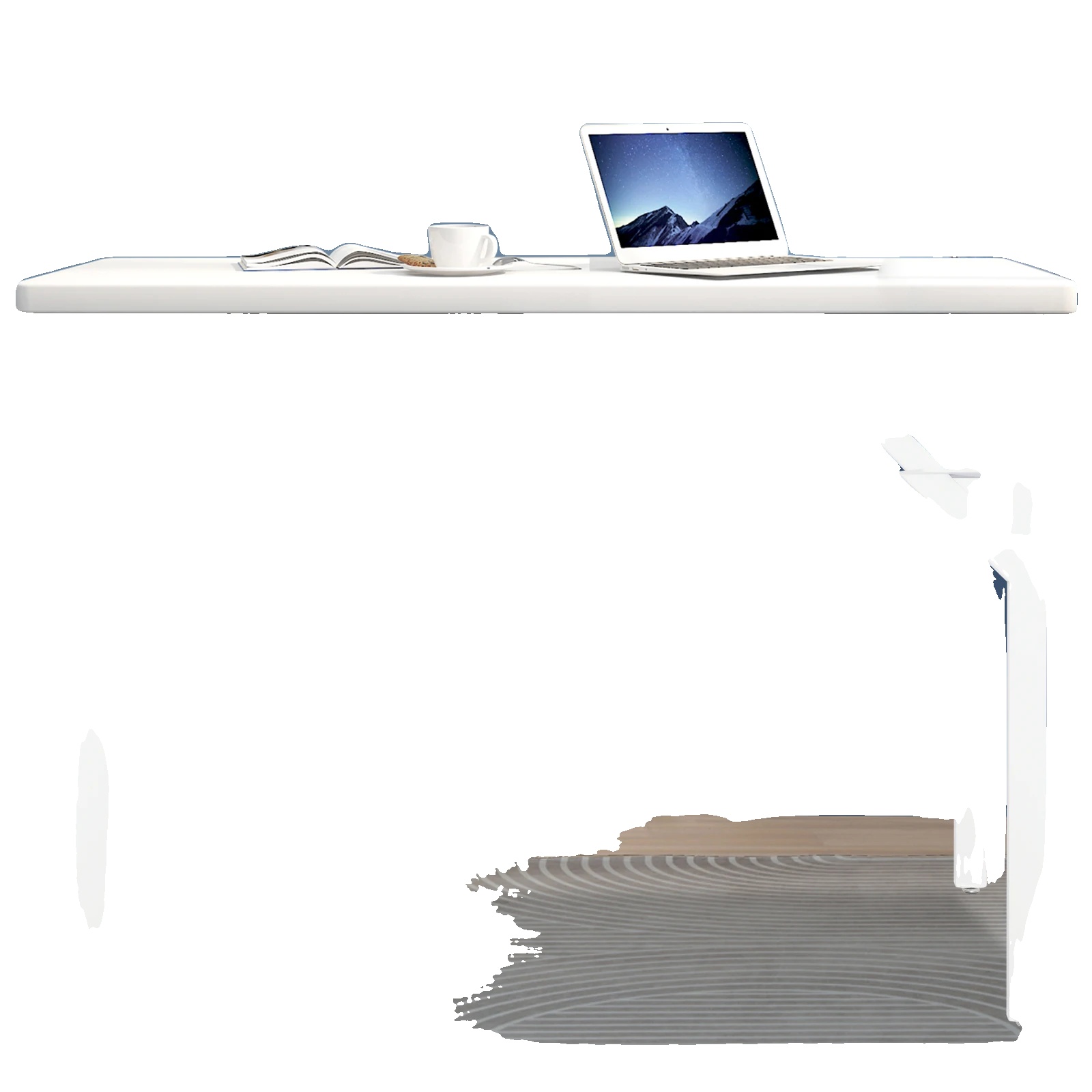 Tischbeine, Y-förmiges Design, Langlebige Eisenkonstruktion, Weiss