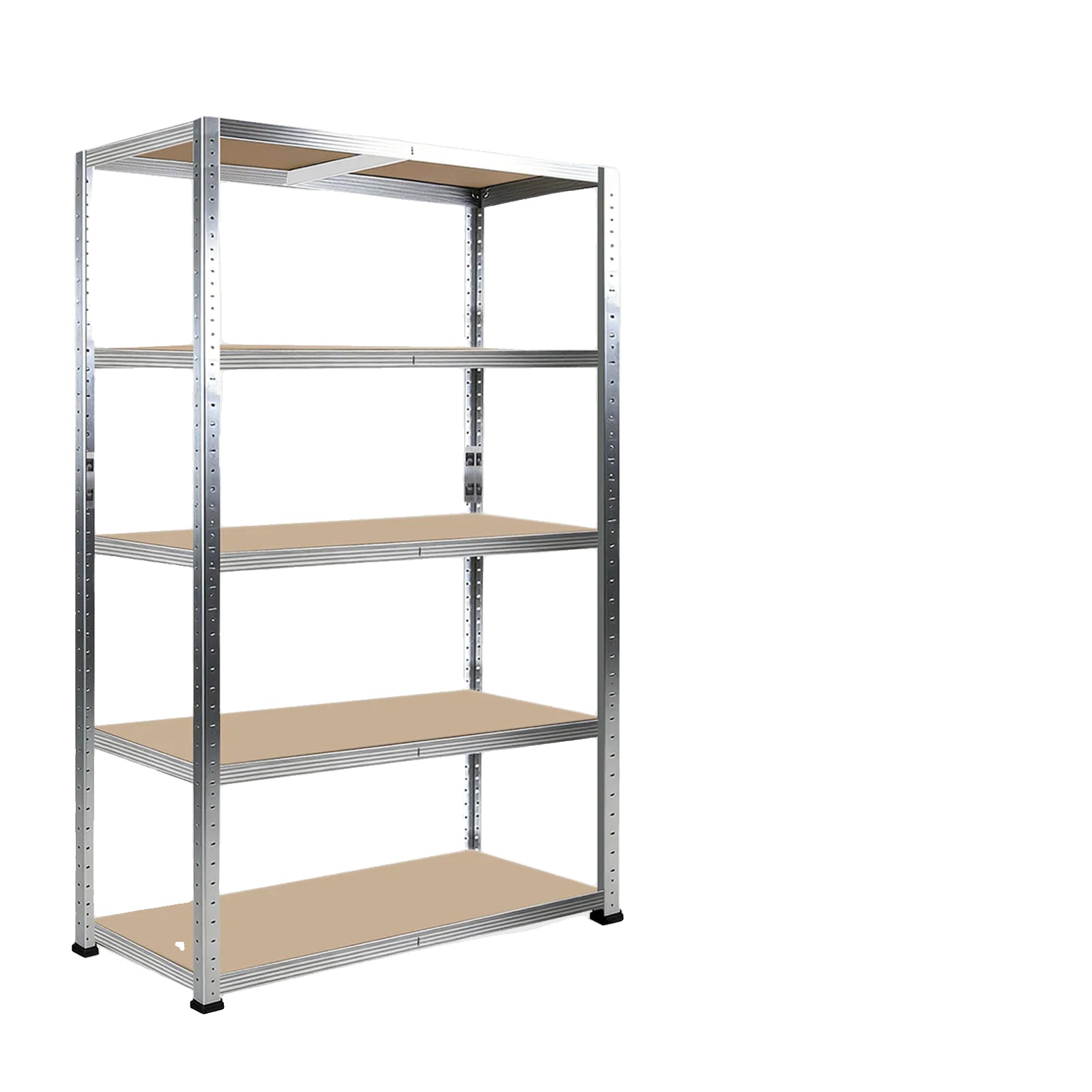 Regal, Schwerlastmetall, Verstellbare Regalböden, 2 Pack 1.8m Weiß 90x40cm