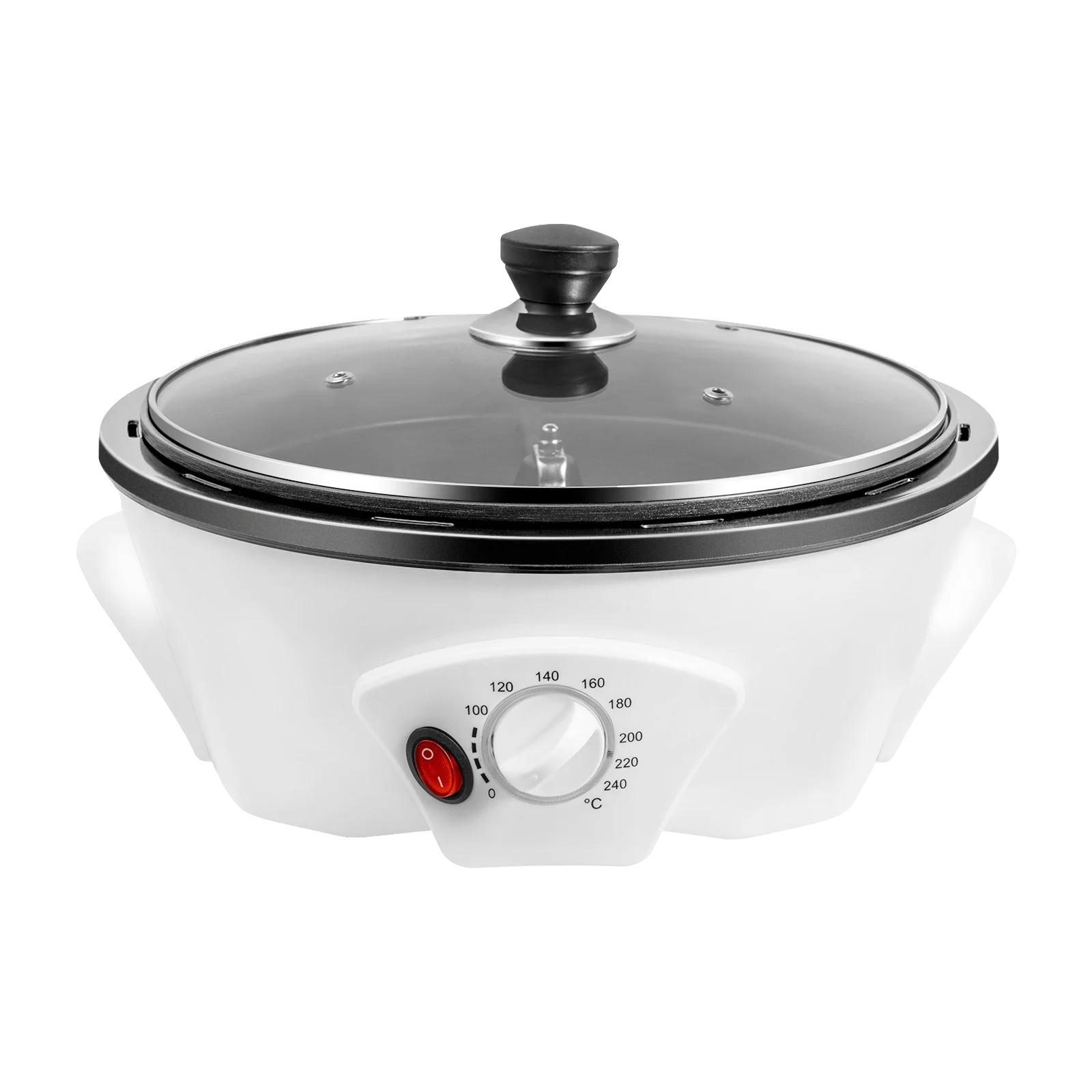 Kaffeebohnenröster, 1200w Leistung, 220-240v Spannung, 500g Kapazität, Temperaturbereich 0-240°c, Abmessungen 32x12cm
