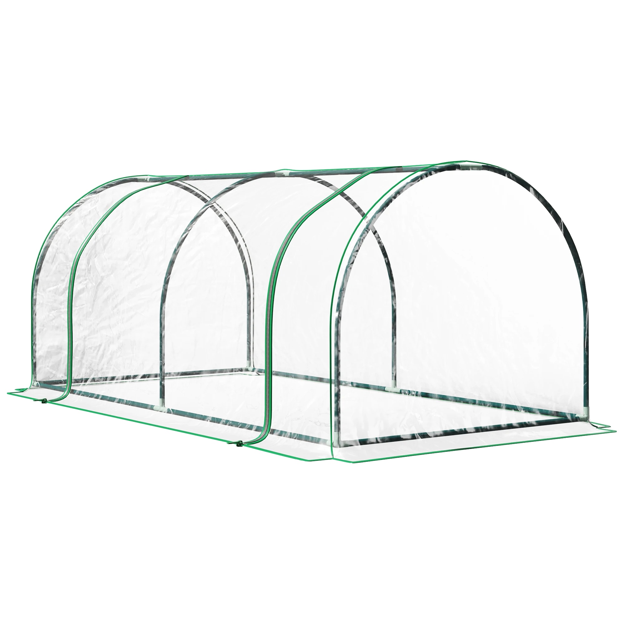 Gewächshaus, Robuster Stahlrahmen, Vielseitige Gartenanwendung, Weiss