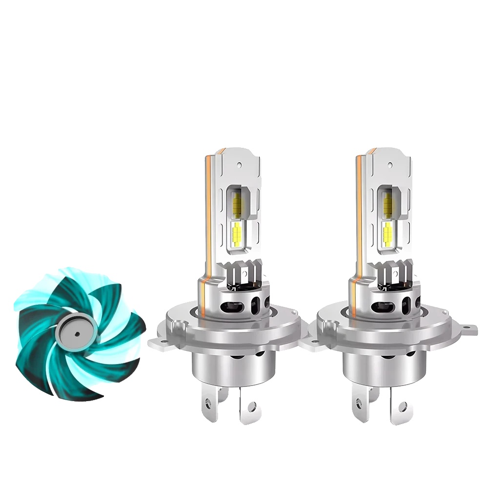 Auto Led Scheinwerferbirne, 800% Heller, Einfache Installation, Z8 H4 Mit Turbofan