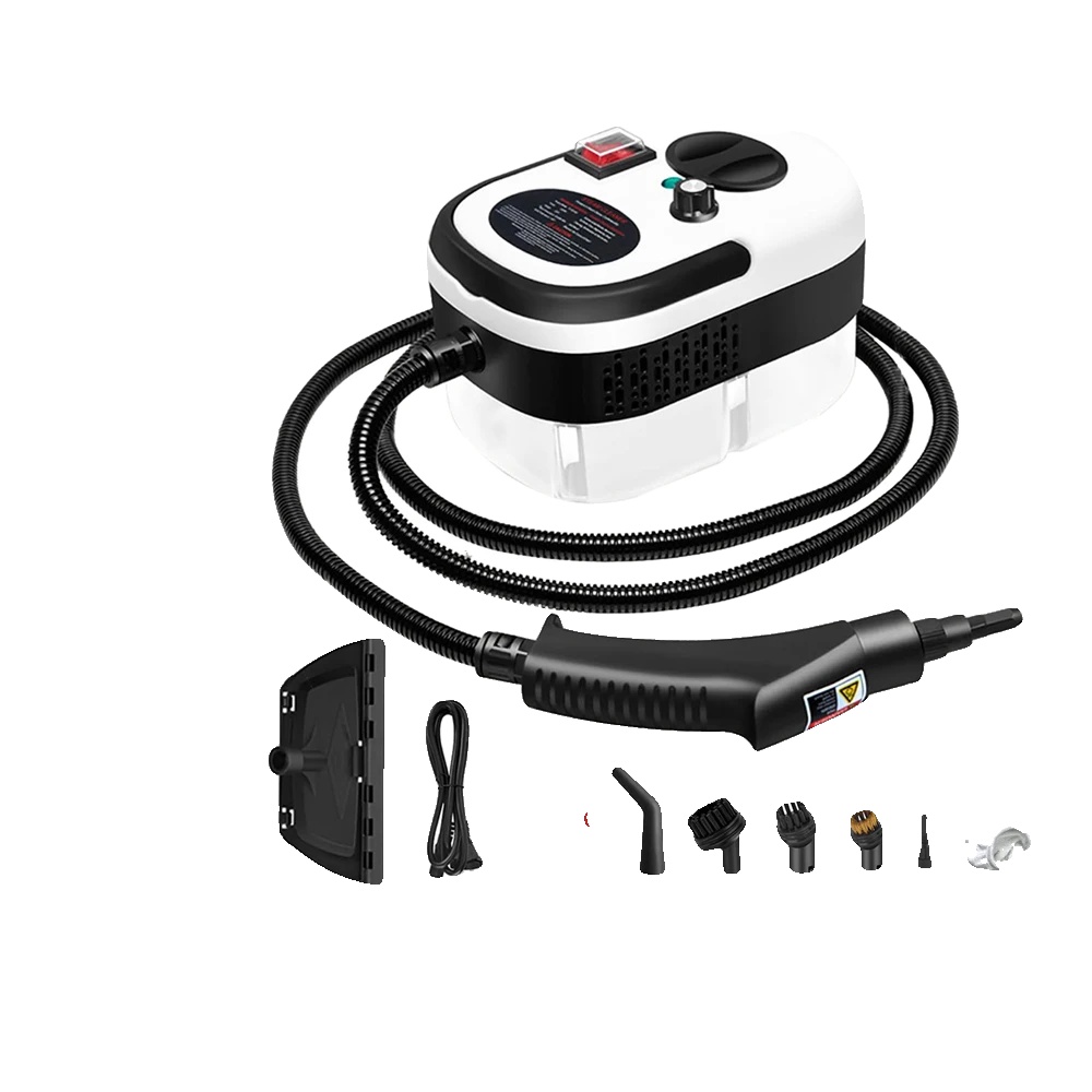 Handheld Dampfreiniger, 2500 Watt, 1,2 Liter Wassertank, 6 Verstellbare Gänge, 3 Bar Druck, 11 Zubehörteile