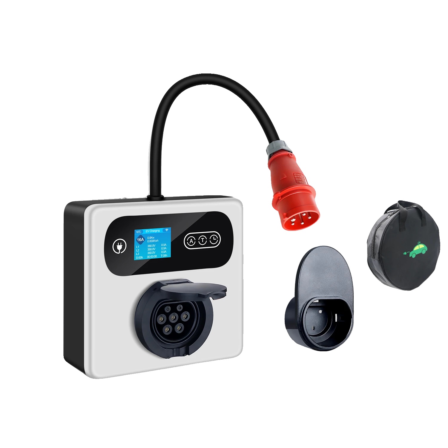 Ev-ladegerät, Einstellbare Leistungsstufen, App-gesteuerte Funktionalität, 11kw, Typ2