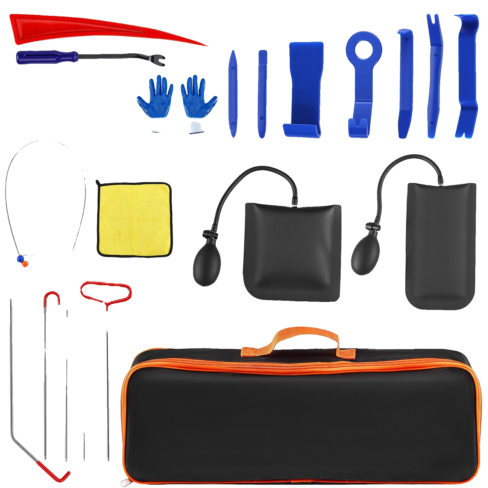 Autotür-werkzeugset, Langstreckenwerkzeuge, Luftkeil-set, Weiss