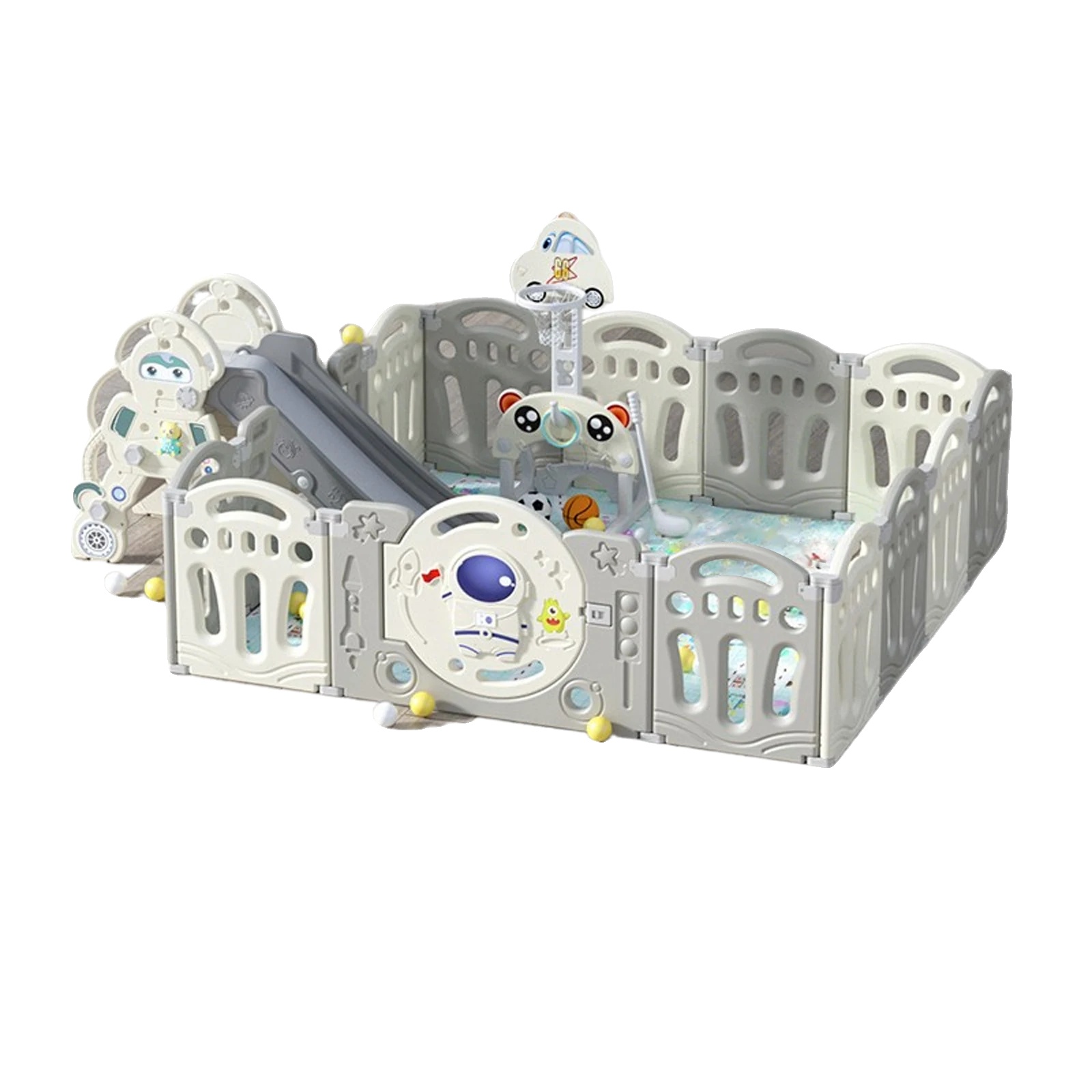 Babyspielplatz, Indoor-spielplatz, Aktivitätszentrum, Spielplatz+rutsche+reifen 1.9x1.6m