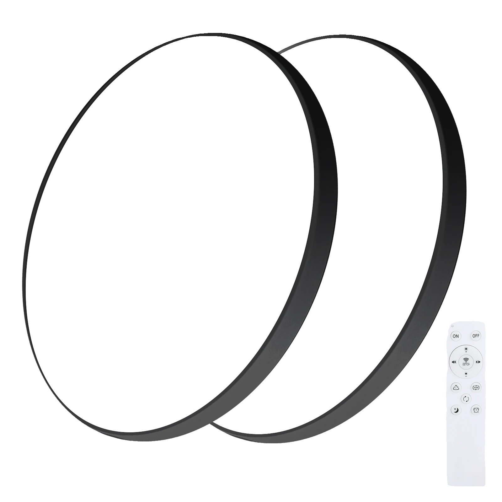 Deckenleuchte, Smarte Steuerung, Dimmbares Led, 2pcs, Wechselbar, Weiss