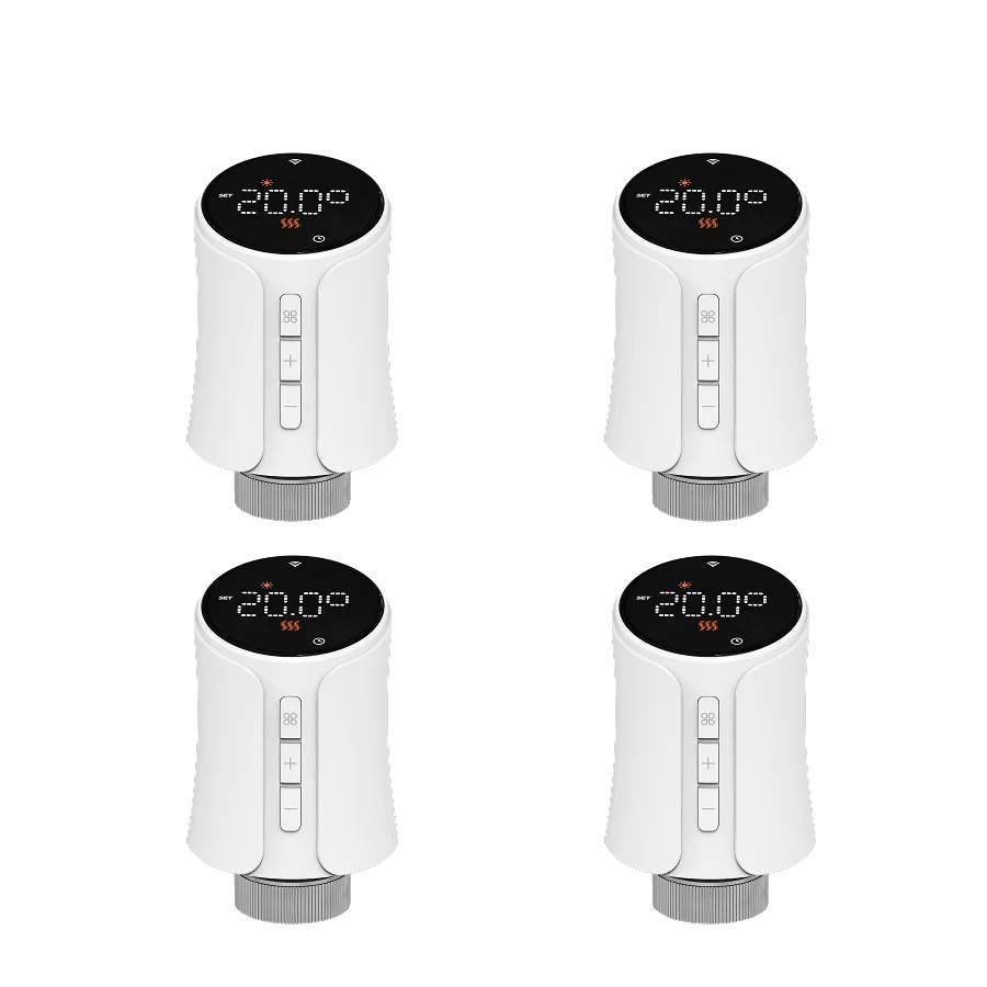 Intelligenter Thermostat-aktuator, App-steuerung, Sprachassistenten-kompatibel, Wifi-4pcs