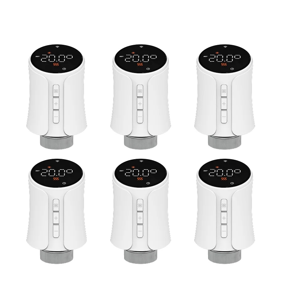 Intelligenter Thermostat-aktuator, App-steuerung, Sprachassistenten-kompatibel, Wifi-6pcs