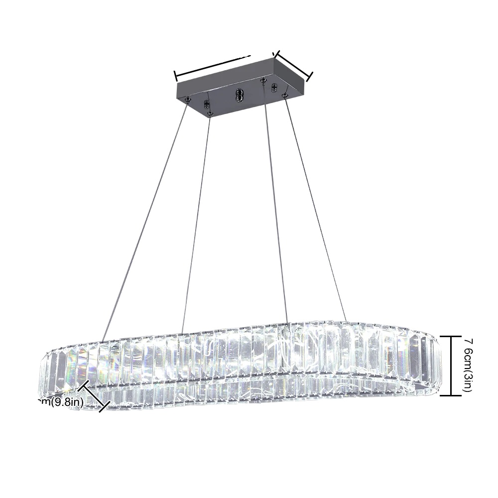Kronleuchter, Modernes Design, Led-beleuchtung, 70cm, Kaltweiß