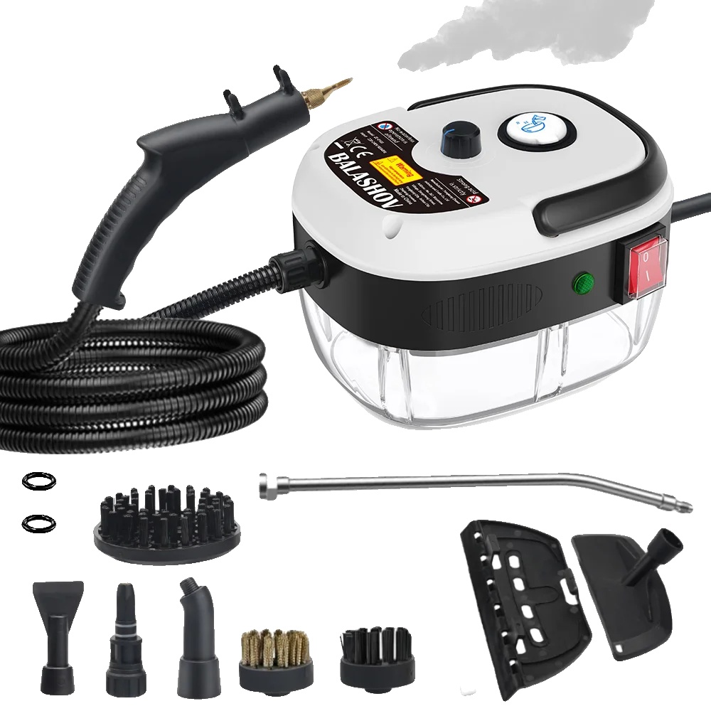 Handheld Dampfreiniger, 2500w Hochleistung, Vielseitige Reinigungslösung, Balashov Weiß