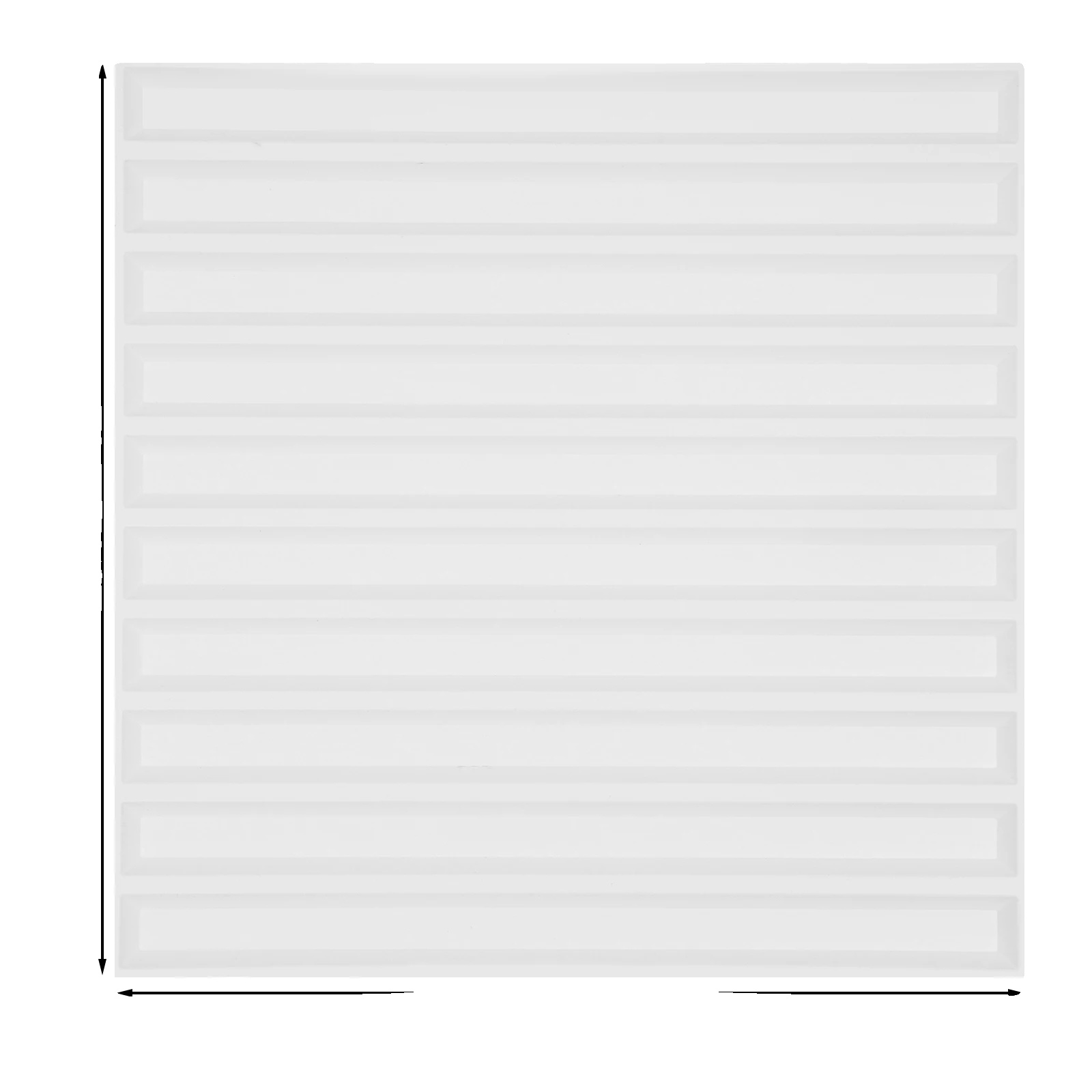 3d-wandpaneele, Pvc-material, Einzigartiges Vertikales Streifendesign, Weiss