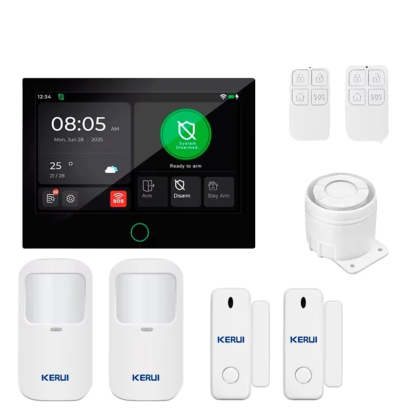 Einbruchmeldeanlage, 7-zoll-touchscreen, Smart-home-kompatibilität, Kit 5, Eu-stecker-a