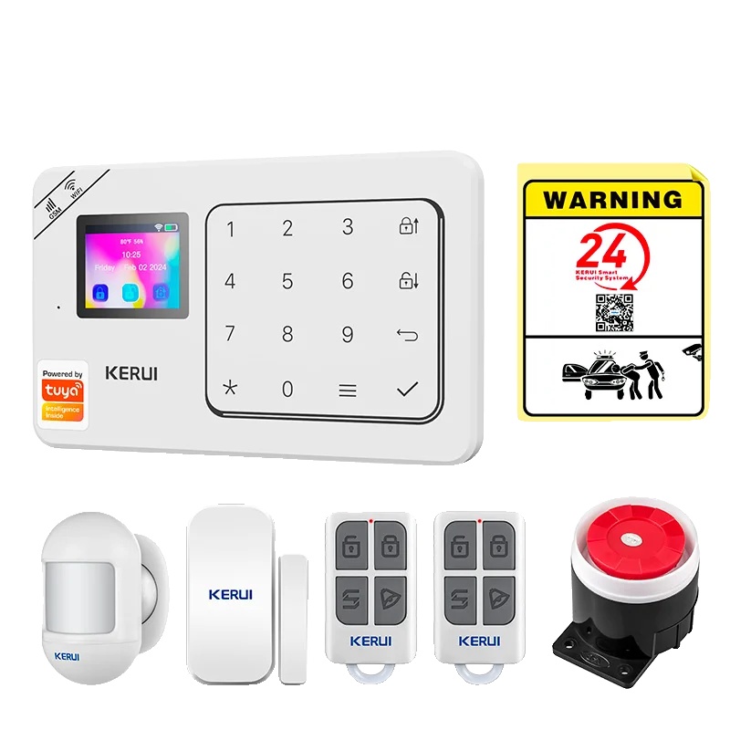 Alarmsystem, Drahtlose Steuerung, Sprachassistentenkompatibilität, Alarmset 1, Eu-stecker
