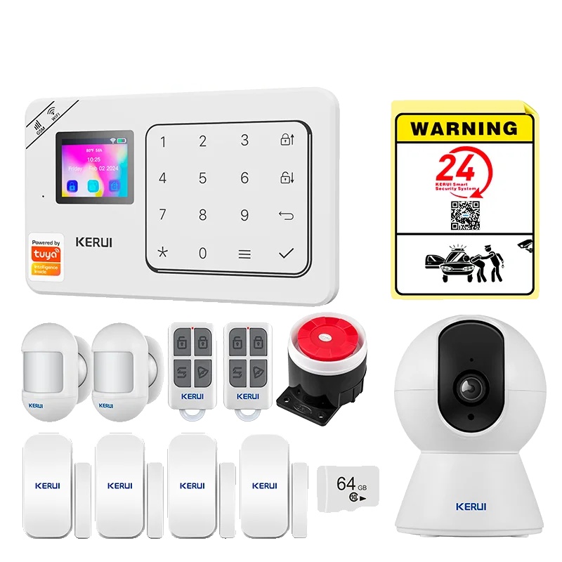 Alarmsystem, Drahtlose Steuerung, Sprachassistentenkompatibilität, Alarmset 8, Eu-stecker-a