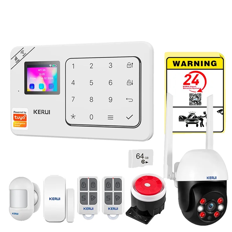 Alarmsystem, Drahtlose Steuerung, Sprachassistentenkompatibilität, Alarmset 3, Eu-stecker-h
