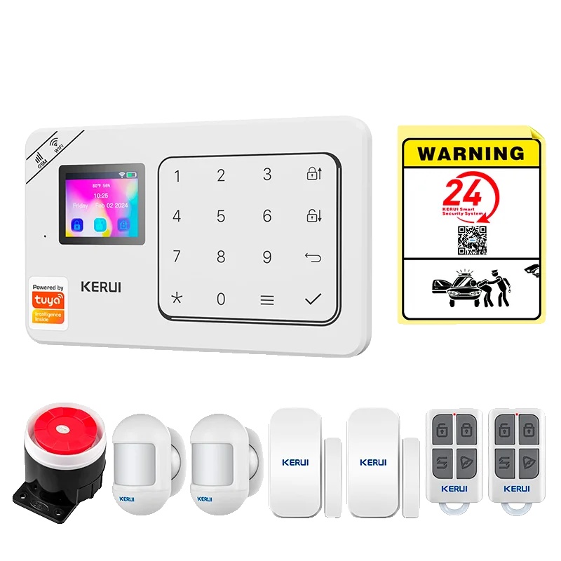 Alarmsystem, Drahtlose Steuerung, Sprachassistentenkompatibilität, Alarmset 4, Eu-stecker-c