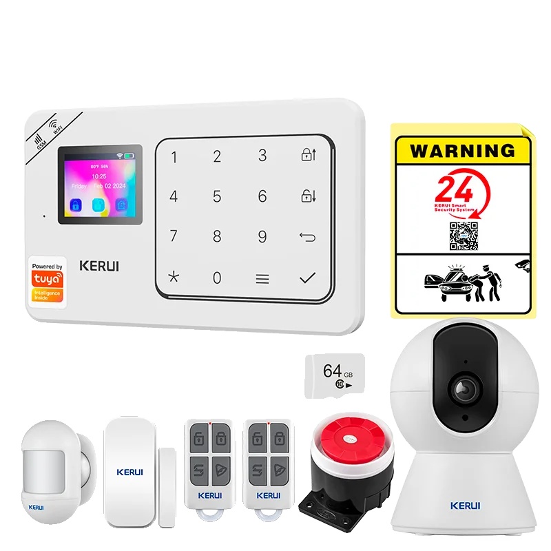 Alarmsystem, Drahtlose Steuerung, Sprachassistentenkompatibilität, Alarmset 2, Eu-stecker-g