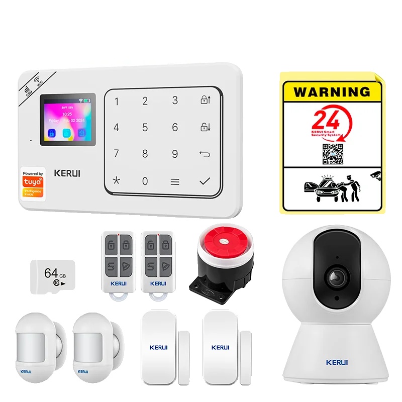 Alarmsystem, Drahtlose Steuerung, Sprachassistentenkompatibilität, Alarmset 5, Eu-stecker-d