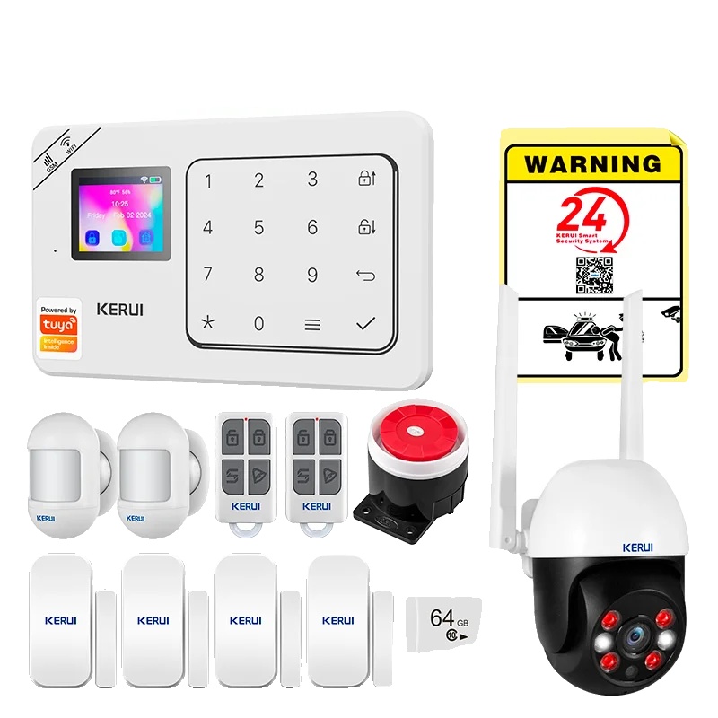 Alarmsystem, Drahtlose Steuerung, Sprachassistentenkompatibilität, Alarmset 9, Eu-stecker-b