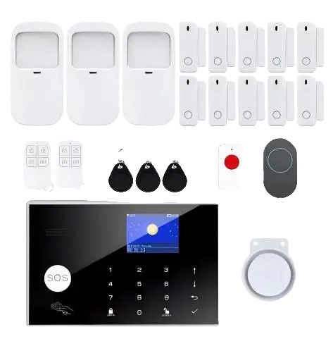 Heim-sicherheitsalarm-kit, Wifi Gsm, Alexa Und Tuya-kompatibel, Lavendel, Kein Stecker-a