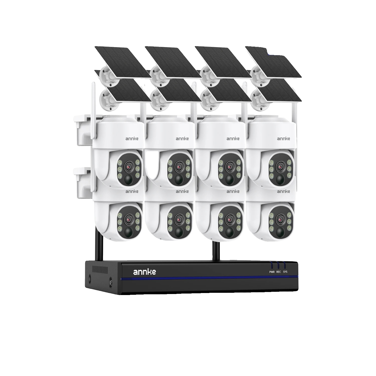 Sicherheitskamerasystem, 16 Kameras, Nachtsichtfähigkeit, Mit 8pcs Kamera, Keine