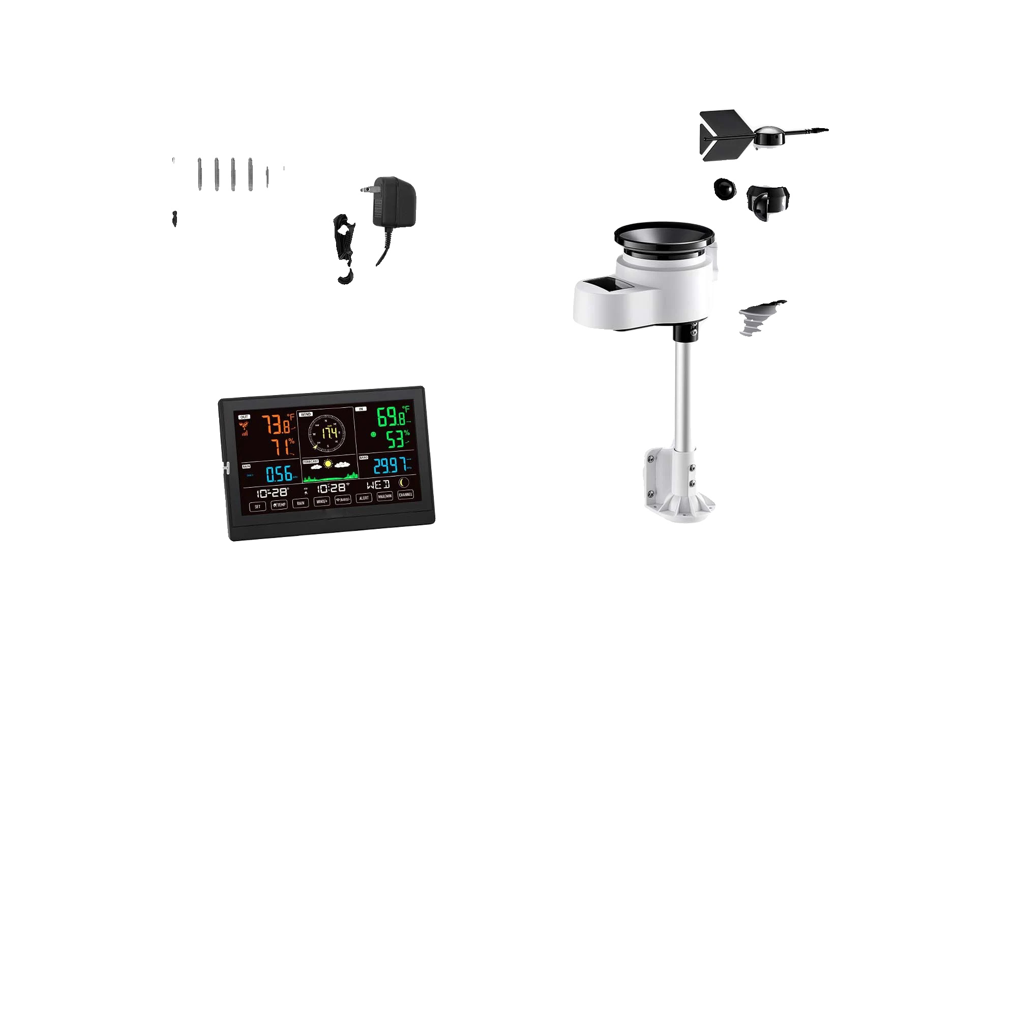 Wetterstation, 5-in-1 Überwachung, Smart Fernbedienung, Wi-fi Yt60308